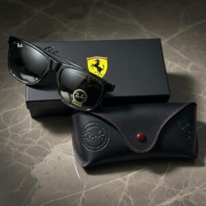 Ray-Ban Ferrari Edition RB8357 Leather Finish Sunglasses – Luxury Designer Eyewear