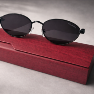 Parada A2406 Oval Sunglasses for Women | Stylish Black UV Protection Glasses