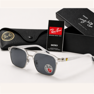 Ray-Ban Transparent Frame Polarized Sunglasses